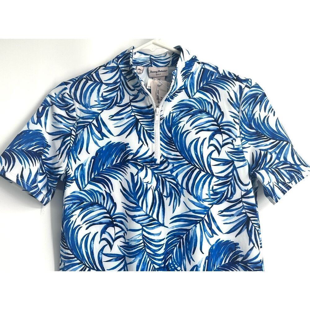 Tommy Bahama NWT size S blue palms dress golf tennis pickleball - Picture 3 of 13